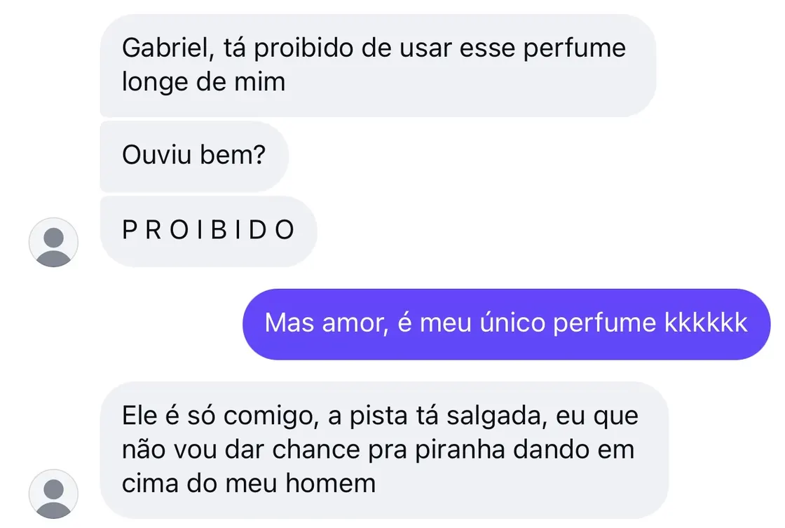 Print de conversa sobre o perfume Notável — depoimento 1 de 4.