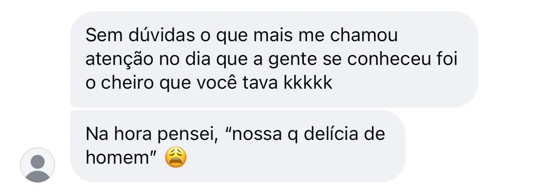 Print de conversa sobre o perfume Notável — depoimento 2 de 4.