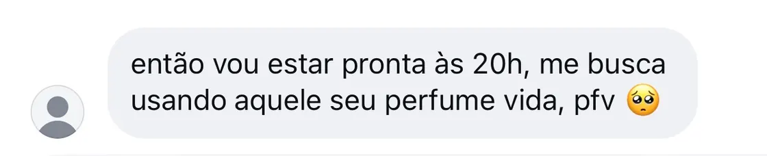 Print de conversa sobre o perfume Notável — depoimento 3 de 4.